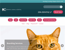 Tablet Screenshot of centennialanimalhospital.com